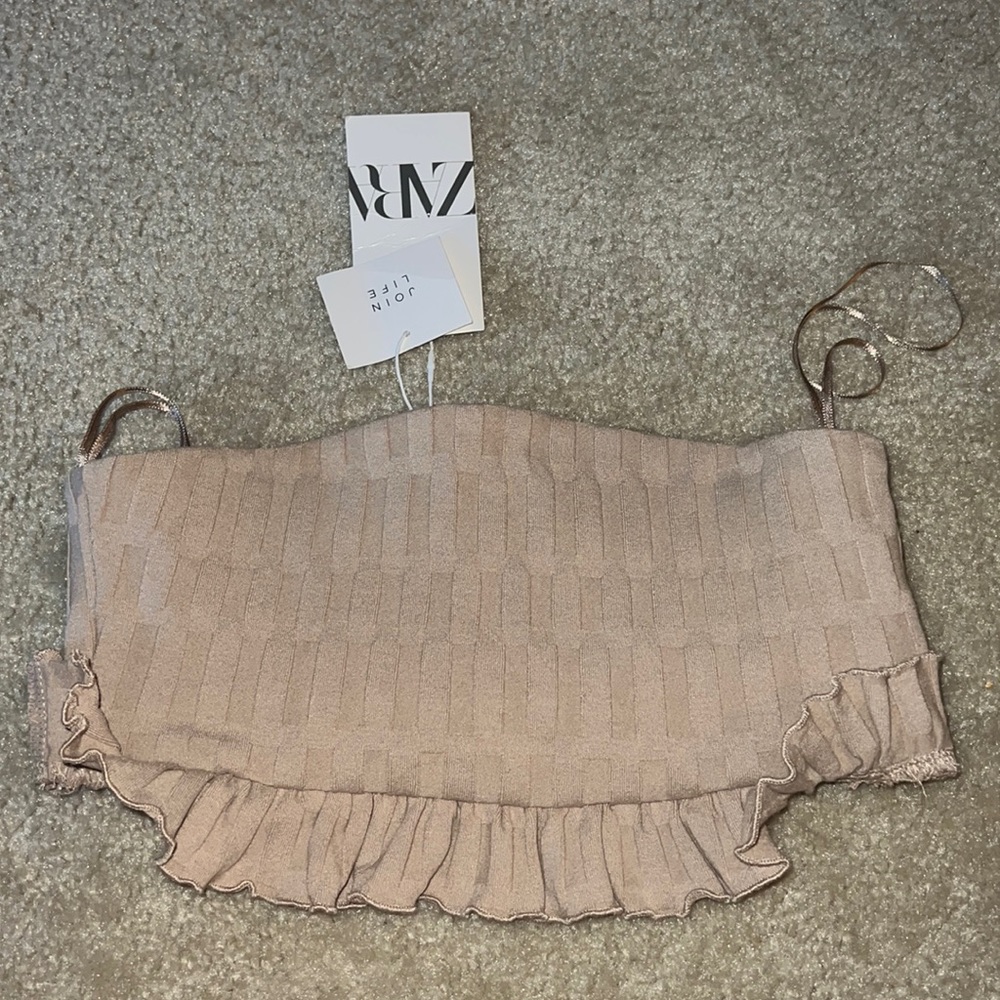 Zara bandeau top size S NWT